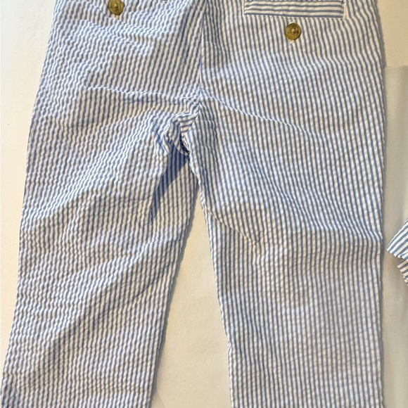 Janie and Jack Boy’s Seersucker Blue 2T 3 piece suit $241 Blazer, Pants, Vest - Picture 12 of 14